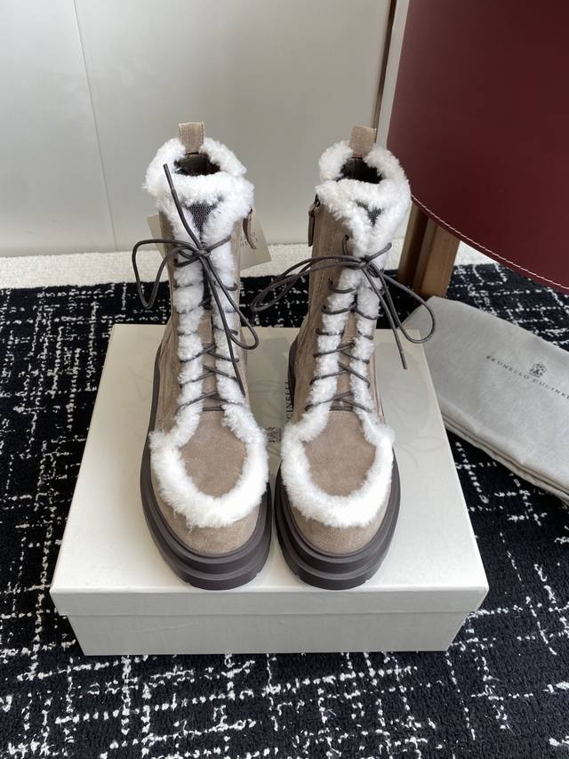 代购级 Brunello Cucineli Ss 25New Arrival～ 布鲁内诺库奇内利 秋冬新款 马丁靴 上脚帅气舒适 秋冬一定要有一双Bc的战靴 B