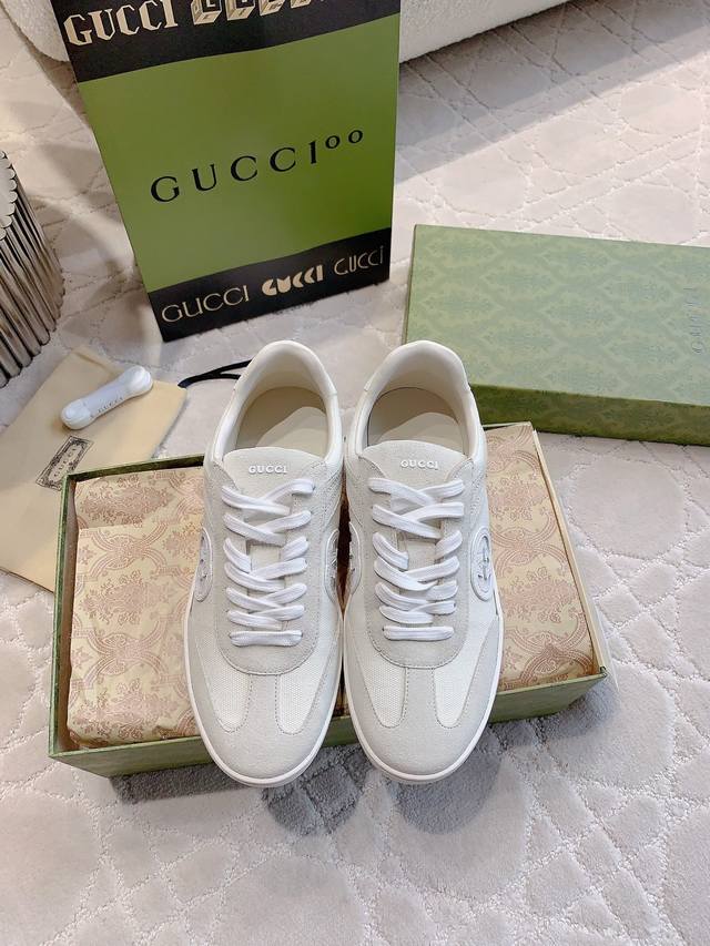 Gucc*新款德训鞋休闲鞋 男女同款 上脚真的很好看 多色选择 超级舒适好穿 简约又复古的Feel 不容错过的好鞋 女码35-39 40定做 男码39-44 4