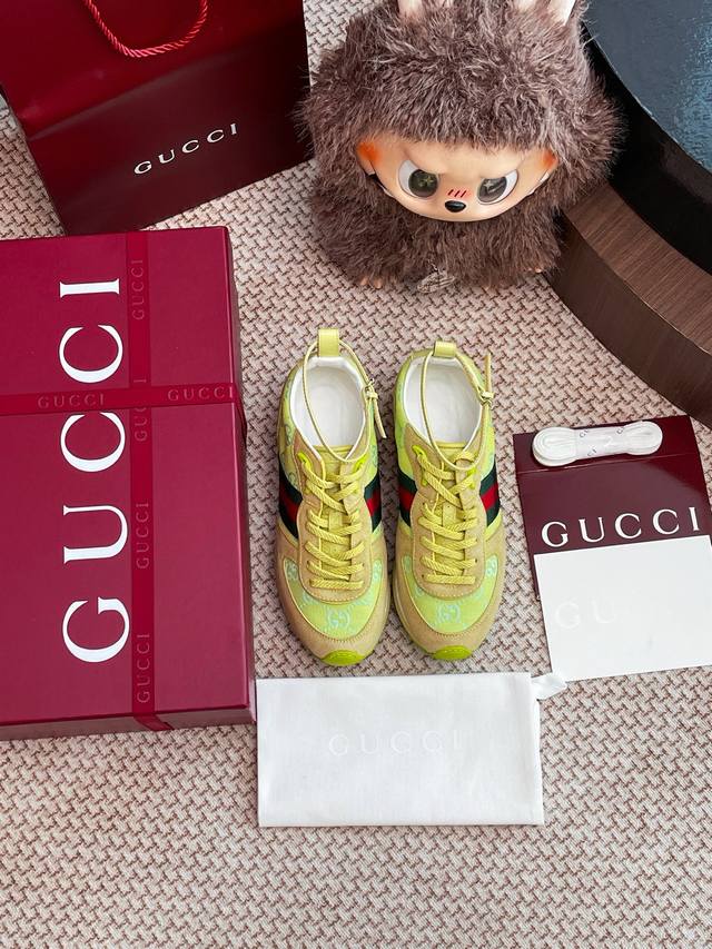 Gucci 运动鞋整双鞋子采购Zp开发打造，全部定制材料，独家开模大底，细节全部对版出货，连包装也做到跟正品一样。码数:35-40