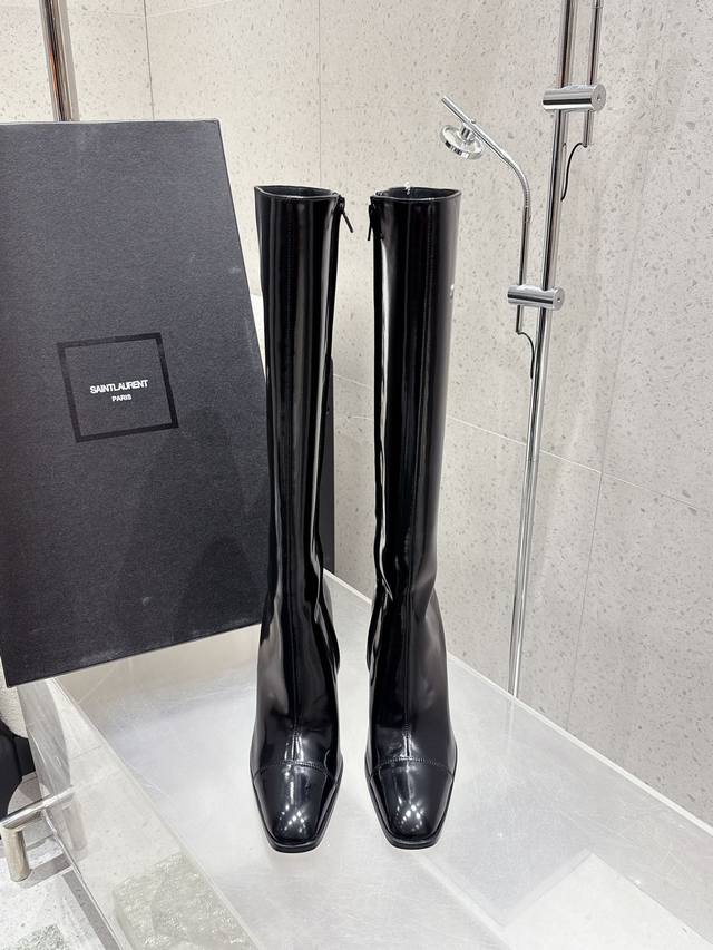 顶级品质 Saint Laurent Fw25 New Arrival～ Ysl圣罗兰2025秋冬新款高跟靴 不过膝长靴 整个鞋非常的简约大气～小圆头更加的精致