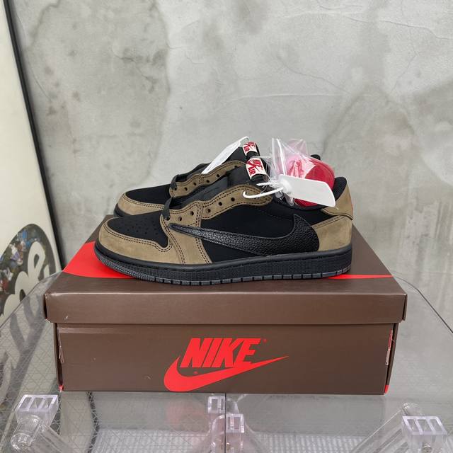 Travis Scott X Fragment X Air Jordan 1 Low 低帮倒钩 新配色 36-47.5 含半 纯原版本