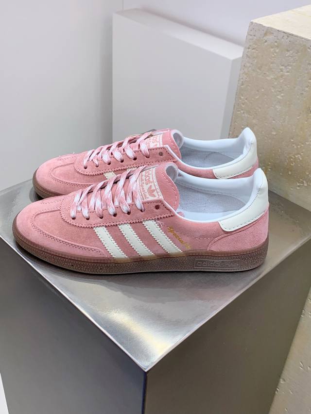 H#Ad Handball Spezial 复古单品 阿迪达斯经典款复古休闲板鞋 #原厂原档案开发出品 皮料切割干净无任何毛边 鞋型细节完美 超高清洁度 货号：