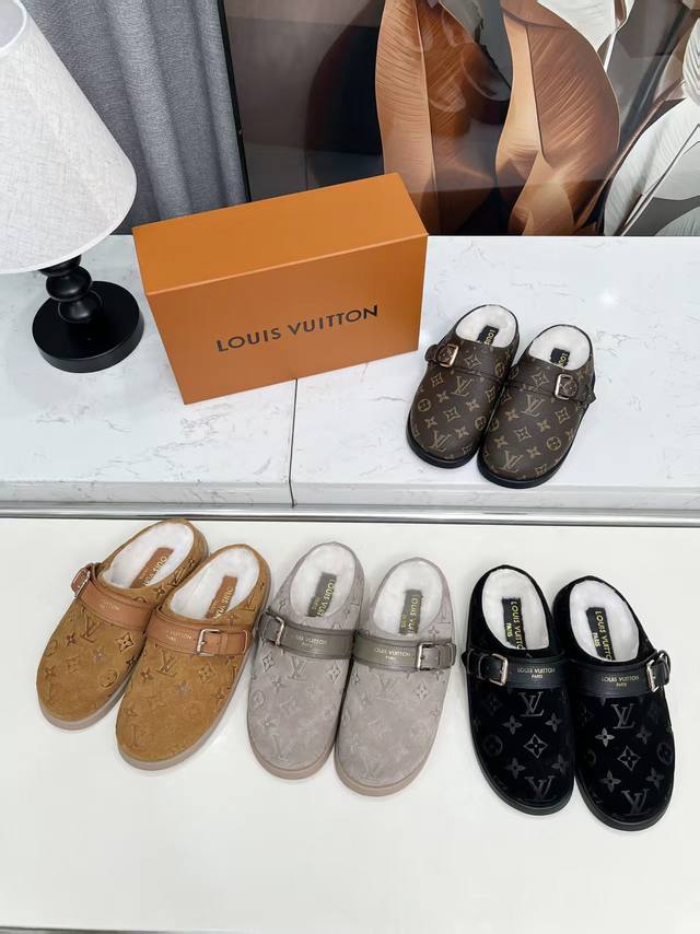 工厂P价 女装女鞋 运动原单 Lv新款鞋上新，官网爆款，1比1制作，穿着舒适，面料采用中丝光反绒，内里垫脚羊毛，橡胶底，35-40码， 41可订做