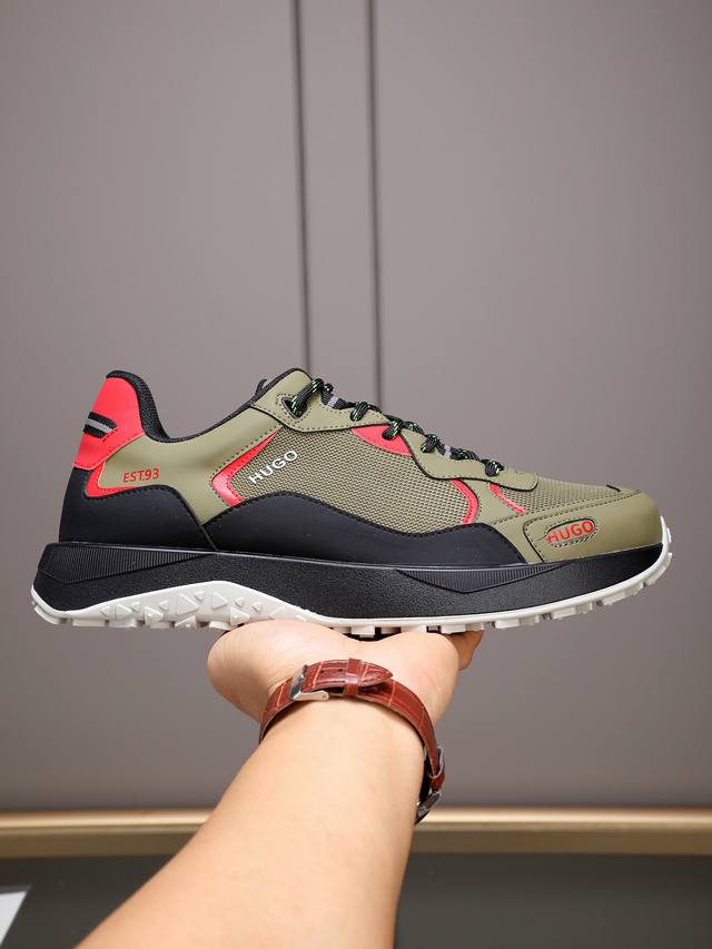 调工厂P价 男装男鞋 运动原单 Boss 沉稳内涵儒雅的品味无法言喻的开启时尚鞋履的旅程从容应对各种场合！大牌的气势不言而明！上脚舒适大气！ 材料:头层牛皮透气