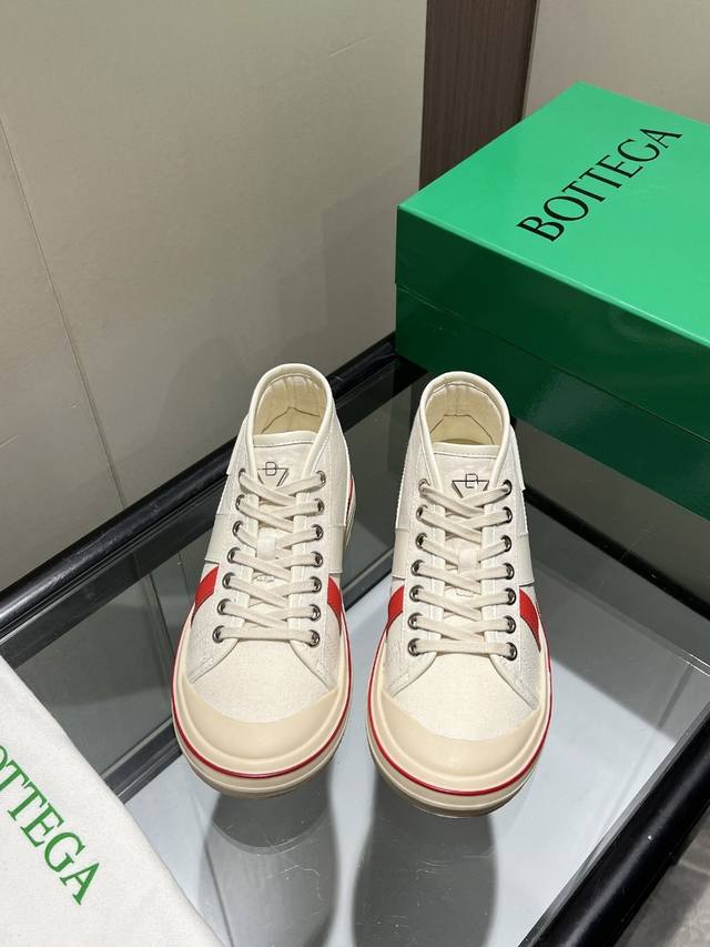 工厂P价 女装女鞋 运动原单 Bottega Veneta 葆蝶家Bv最新款Eliot系列 复古 篮球鞋 休闲 运动 帆布鞋 上市即封神 按原版1:1的复制，