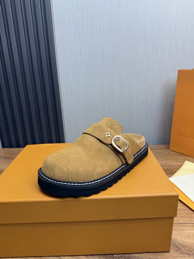 工厂P价P皮里 真毛里 Lv.爆款情侣拖鞋热卖 官网一比一制作 35-45码 45 46 订做！