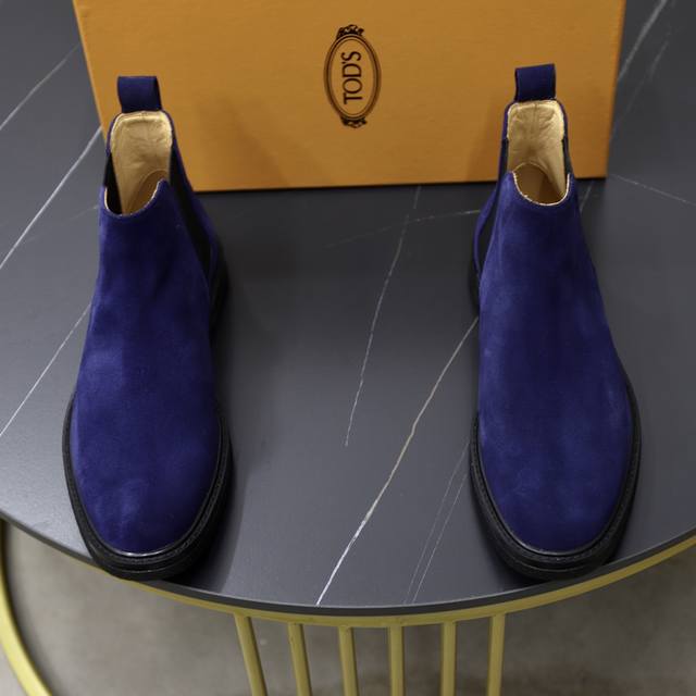 原单品质 Tods托德斯休闲靴子专柜新款同步 精致手工缝线 做工细节堪比专柜 鞋面进口牛京 牛皮内里 原版大底 38-44 45定做