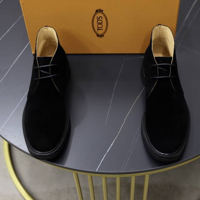 原单品质 Tods托德斯休闲靴子专柜新款同步 精致手工缝线 做工细节堪比专柜 鞋面进口牛京 牛皮内里 原版大底 38-44 45定做