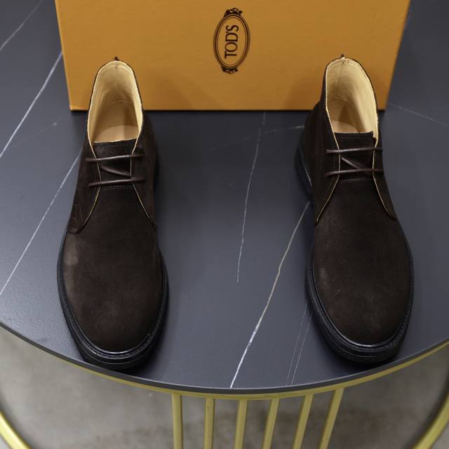 原单品质 Tods托德斯休闲靴子专柜新款同步 精致手工缝线 做工细节堪比专柜 鞋面进口牛京 牛皮内里 原版大底 38-44 45定做