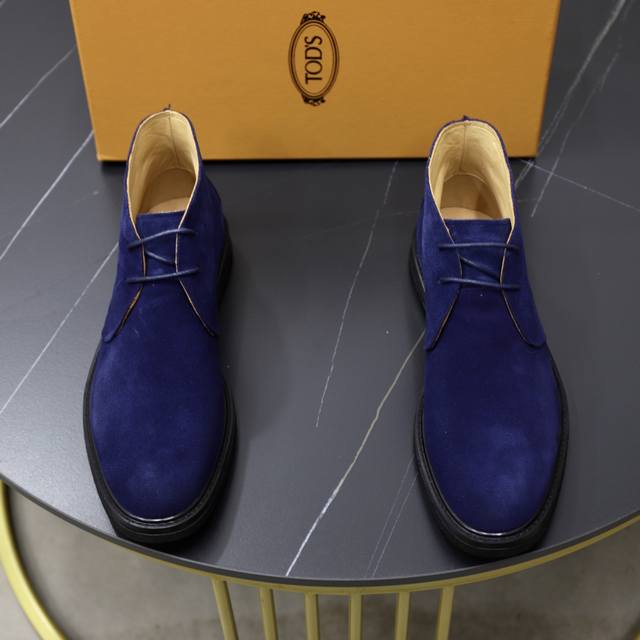 原单品质 Tods托德斯休闲靴子专柜新款同步 精致手工缝线 做工细节堪比专柜 鞋面进口牛京 牛皮内里 原版大底 38-44 45定做