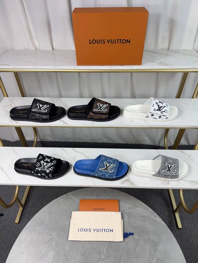 Lv 路易威登 223 2025春夏新款 顶级版本原版一致 专柜主打最新款 草编拖鞋 硬货上新 代购级别！高级感十足！国内外博主刷爆的一款，复古又时髦 上脚美炸