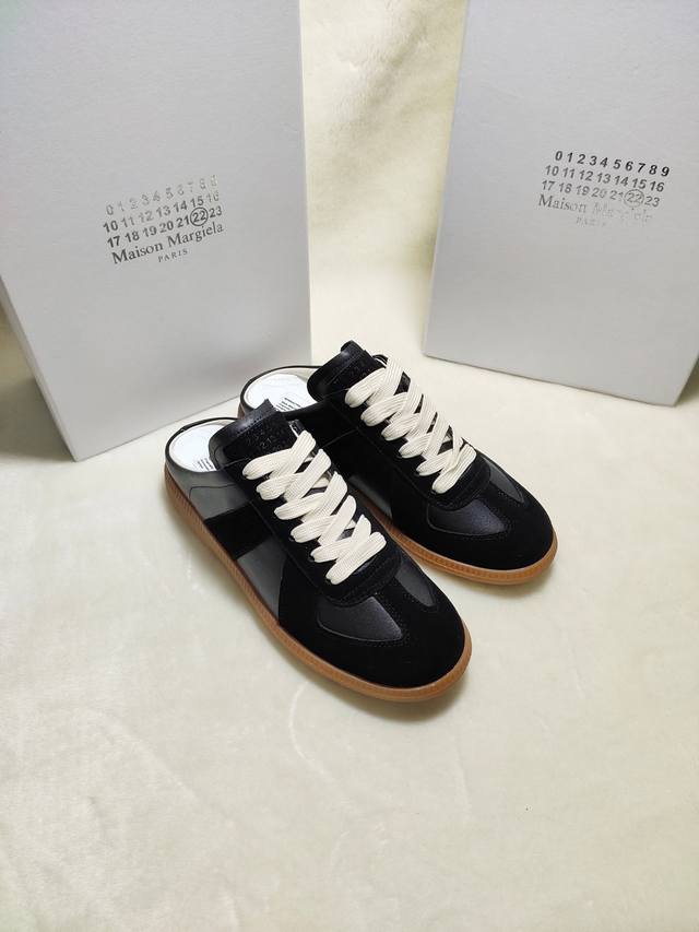 独家顶级版本 M*M6M*Aison M*Argiela~25Vs新款复古休闲系列 Maisonmargielamm6德训休闲板鞋 复古拼色休闲鞋 光听到复古风