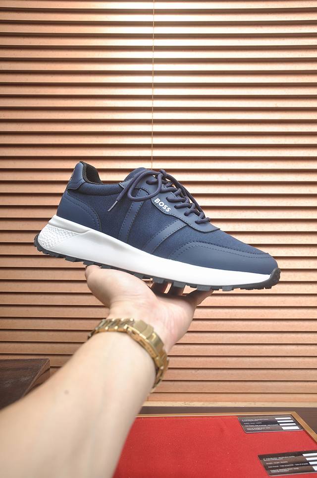 调工厂P价 男装男鞋 运动原单 Boss 市场最高版本男鞋，欢迎1:1对比，爆单款Boss香港专柜休闲鞋，专柜品质，支持验货，优质做工，鞋面采用意大利进口胎牛皮