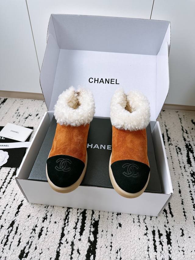 工厂P价 女装女鞋 运动原单 小香26A 官网最新款 雪地靴选配飞机盒加10块 专柜品质 所有材质都根据原版定制！购入正品开发 Chanel 2026秋冬款毛毛