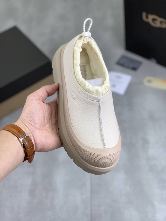 工厂P价P 实价 情侣款 Ugg Tasman Weather Hybrid一秒蹬雪地靴 王一博同款经典Tasman鞋型之上加入大橘底机能撞色设计环保防水防雪材