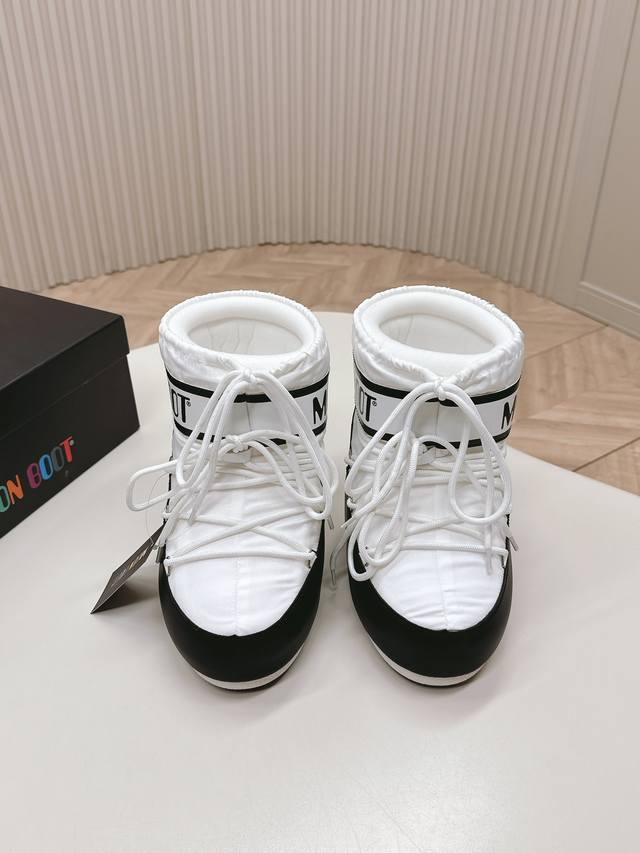 实价不让利 ！布款短靴 Moon Boot 24Ss 秋冬最新款雪地靴系列 丑萌雪地短靴 忘了Ugg吧，时髦人都在穿Moon Boot雪地靴 如果你难以接受Ug