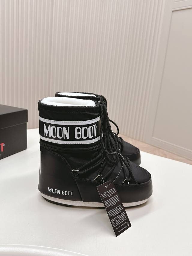 实价不让利 ！布款短靴 Moon Boot 24Ss 秋冬最新款雪地靴系列 丑萌雪地短靴 忘了Ugg吧，时髦人都在穿Moon Boot雪地靴 如果你难以接受Ug