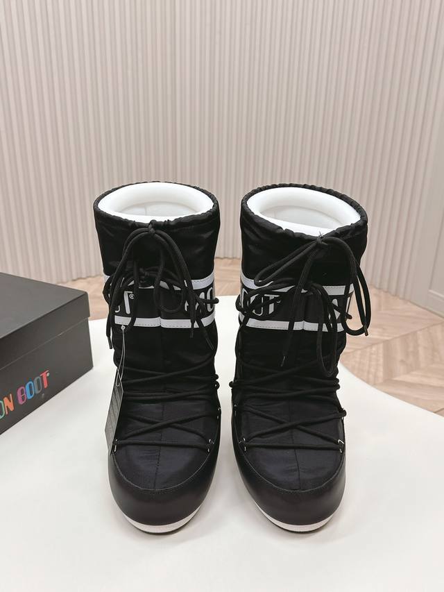 实价不让利 ！布款高靴 Moon Boot 24Ss 秋冬最新款雪地靴系列 丑萌雪地短靴 忘了Ugg吧，时髦人都在穿Moon Boot雪地靴 如果你难以接受Ug