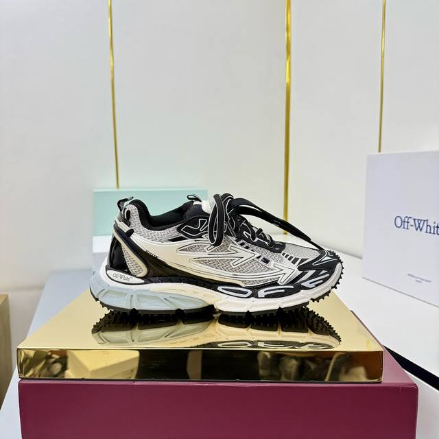 出厂价Ppp 莞产顶级版本Off-White C O Virgil Abloh 年Ow最新款跑鞋 百分百原盒正确版 原楦原纸板数据开发 4层分离大底 鞋面采用3