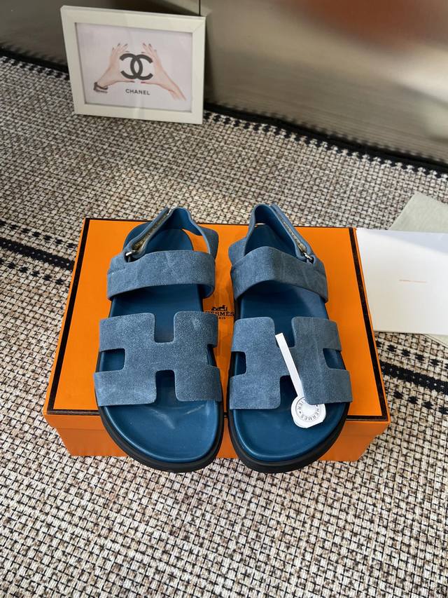 男50ΗErmes 爱马仕春夏新款 情侣款 全混种羊皮 专柜购买原版 正品一比一开发 所有细节 材料 全部跟你在专柜买到的都一样 欢迎细节对比 码数:35-46