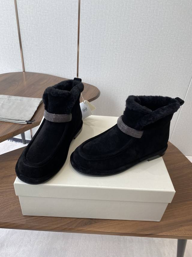 Brunello Cucinelli 25Ss 冬季新款 雪地靴 Bc有着原汁原味意大利奢侈审美Dna，以及对女性的深刻理解与苦心钻研，Open Walk An