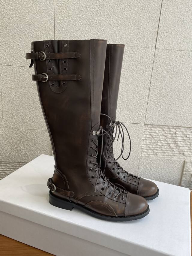 顶级版本:730 Cotem Fw 秋冬新款 Cactus Boots Mid长靴 坦克靴 Cactus Boots Mid Long 复古做旧坦克靴 中筒靴