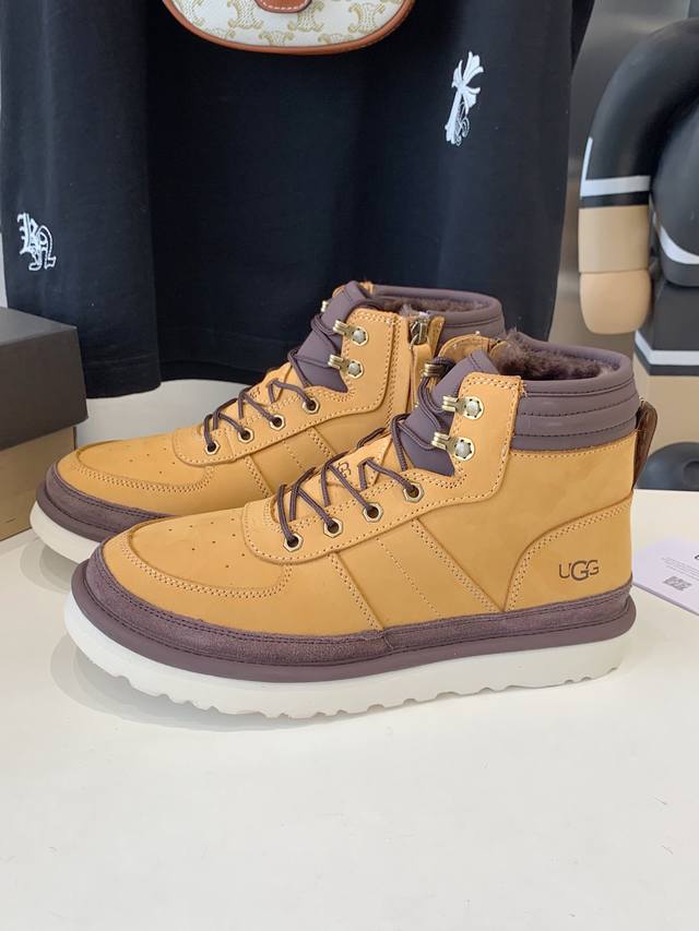 Gg 1122170 侧拉链海兰德 内里澳洲进口羊皮毛一体 鞋底 轻翼科技大底 上脚非常舒适 送老公 送爸爸都Ok 高端大气 三色入 Size：39 44 栗色