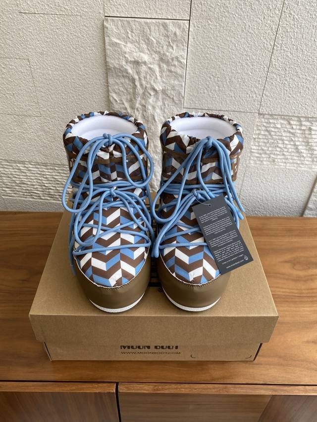 顶级版本: Moon Boot 2025 秋冬爆款 男女同款 Icon Optical 高帮 低帮 雪地靴 Moon Boot当季甄选Icon Optical低