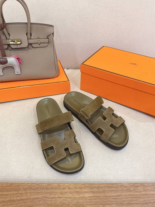 压花系列』 二舅拖全系列出厂价Pp女款 男款 Herme*25新款H拖鞋 鲜清艳新 ～时尚活力清气春息 不多解释了，买过的都知道 Tpu防滑大底 35-39 女