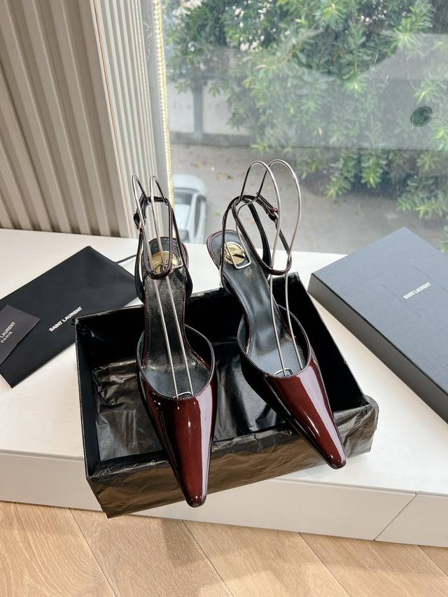 G085G988春季2025新款顶级品质Saint Laurent 圣罗兰Lee玛丽珍高跟单鞋凉鞋 Ysl姐姐的美丽尤物高跟鞋 又是人间圣罗兰 Rose同款的小