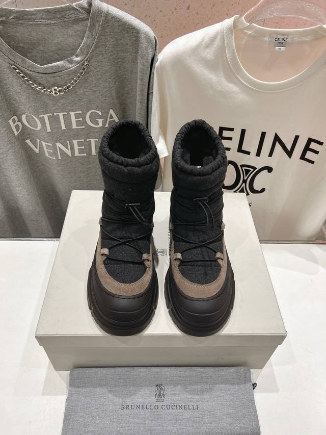 高版本出厂 Brunello Cucinelli F059新款Bc秋冬靴子系列，市场高版本 Bc是意大利知名品牌，极简主义风格，复古又高级！简约又大气，属于非常
