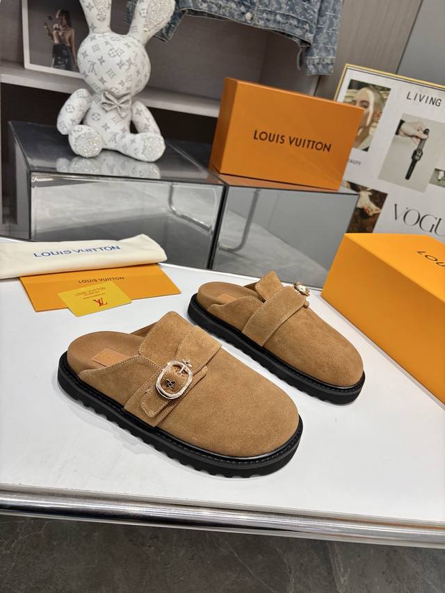 Lv 路易威登 L家 驴牌 To-Go Comfort系列 老花 勃肯 包头拖鞋 凉鞋 原版购入开发 做货 Lv To-Go Comfort 凉拖取材 Mono