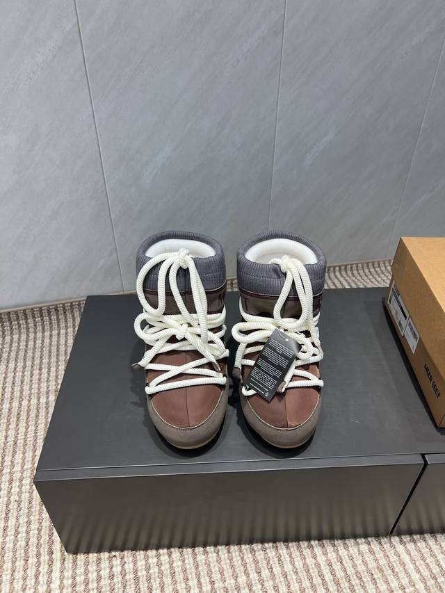 出厂:飞织款 独家顶级版本 全新升级版本 Moon Boot2025Vs秋冬季爆款雪地靴系列 丑萌月亮雪地靴 忘了Ugg吧，时髦人都在穿Moon Boot雪地靴