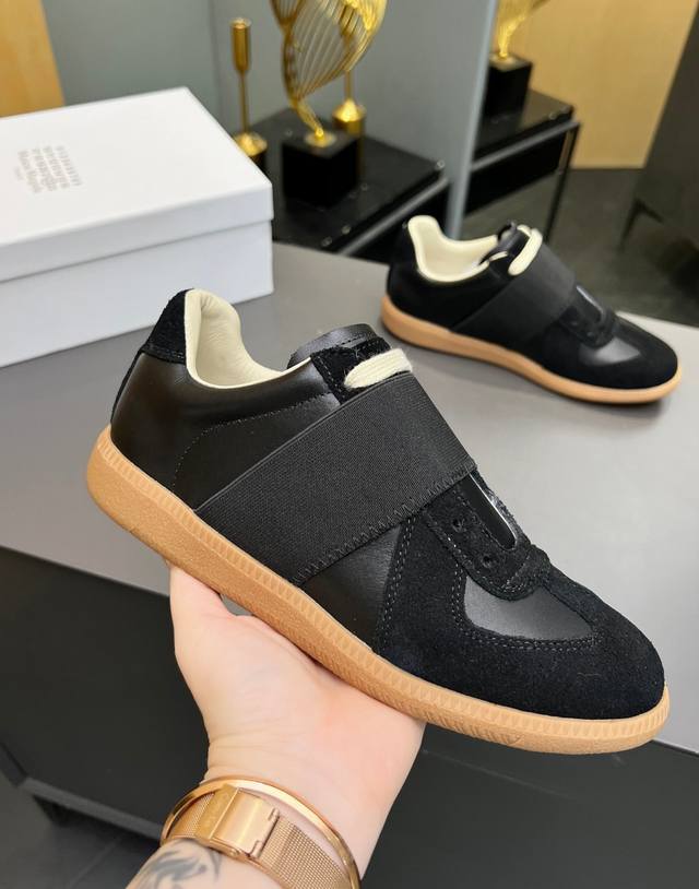 独家顶级版本 M*M6M*Aison M*Argiela~25Vs新款复古休闲系列 Maisonmargielamm6德训休闲板鞋 复古拼色休闲鞋 光听到复古风