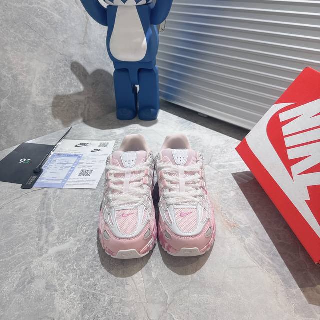 出厂 纯原市售最高版 正确版三层组合大底 原楦开发原版鞋型 P-6000 Cnpt0 Silver Laser Fuchsia 系列复古老爹风休闲运动舒适跑鞋