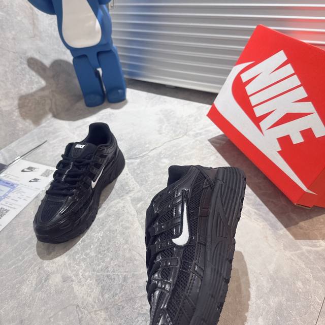 出厂 纯原市售最高版 正确版三层组合大底 原楦开发原版鞋型 P-6000 Cnpt0 Silver Laser Fuchsia 系列复古老爹风休闲运动舒适跑鞋