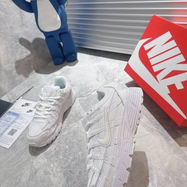 出厂 纯原市售最高版 正确版三层组合大底 原楦开发原版鞋型 P-6000 Cnpt0 Silver Laser Fuchsia 系列复古老爹风休闲运动舒适跑鞋