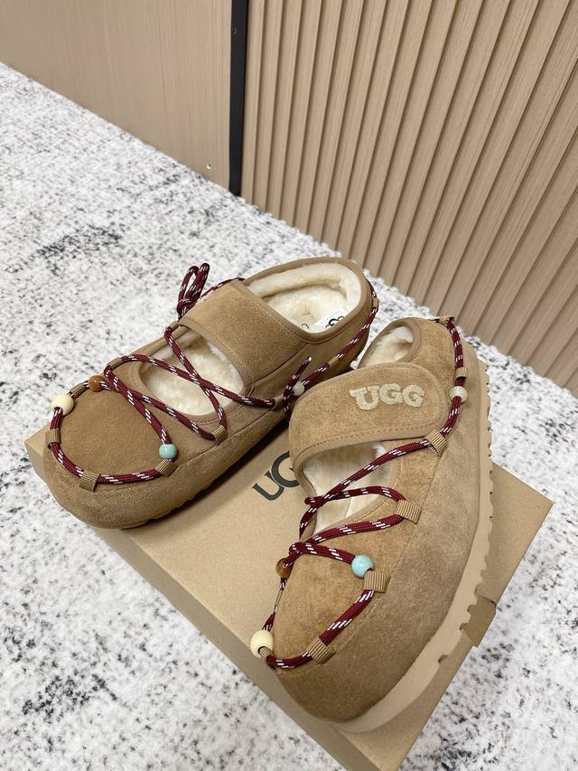 顶级版本： Ugg 2025 秋冬季毛茸茸的芭蕾和玛丽珍 可爱与性感并存的气质，玛丽珍必须榜上有名，你能想到Ugg能有那么洋气的老棉鞋？选品部门真的是用心了，我