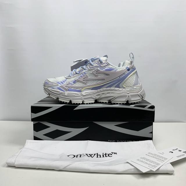 莞产顶级版本Off-White C O Virgil Abloh 年Ow最新款跑鞋 百分百原盒正确版 原楦原纸板数据开发 4层分离大底 鞋面采用3D立体打印和多