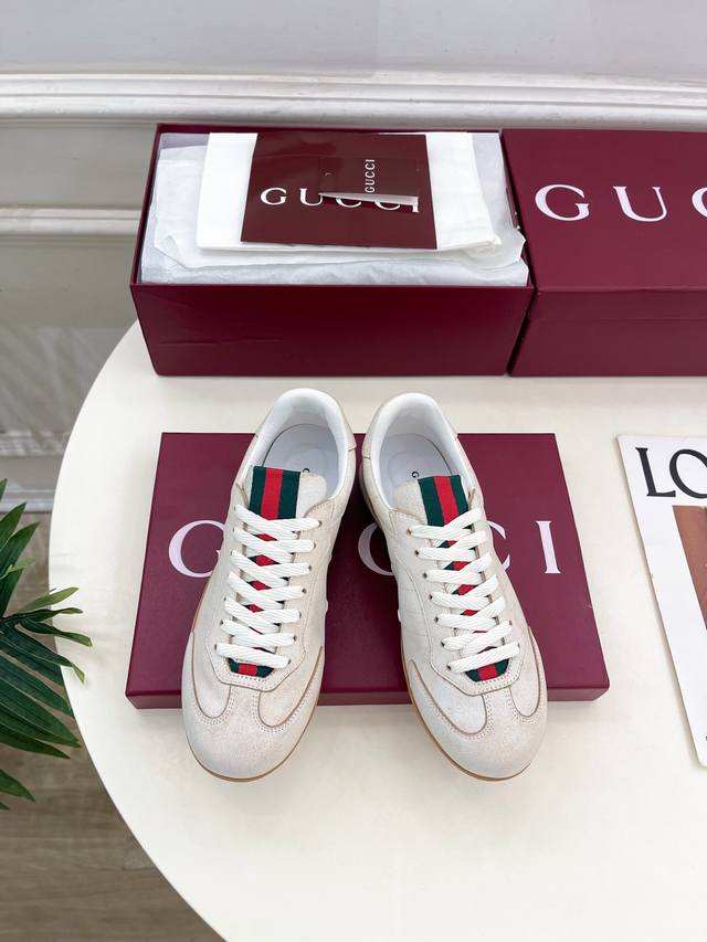 Gucci 古驰 25 2025秋冬新品 走秀款 Gucci Shift系列织带休闲运动鞋 主打系列终于面世，狠货值得期待！原有的经典 创造新设计 Bs代购级别