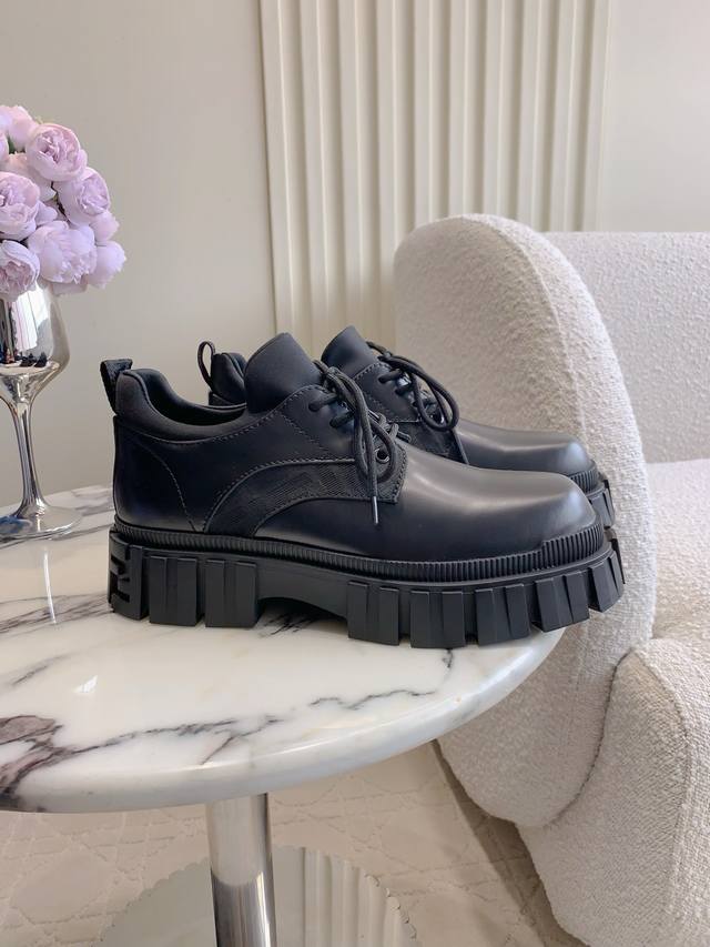 出厂价P 顶级版本 Fend* 新款男士厚底休闲鞋 原版购入1:1复刻 细节对版Zp 随意进出专柜 尺码39 44 38 45 46定做