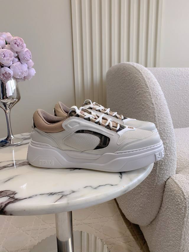 出厂价P 顶级版本 Fend* 新款男士厚底休闲鞋 原版购入1:1复刻 细节对版Zp 随意进出专柜 尺码39 44 38 45 46定做