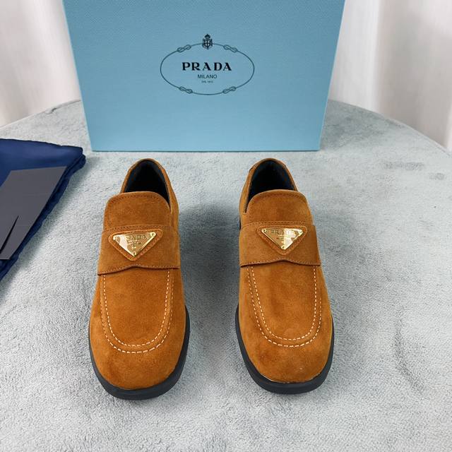 P家最新款 面：超软高丝光牛猄 里：超软水染牛皮 底：原版开模成型耐磨底 全套包装 Size:35-41