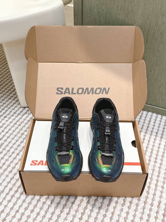 代购级 萨洛蒙 Salomon X Ama Lou 25Ss新款越野跑鞋运动鞋 网球鞋 专为追求卓越舒适性的长距离越野跑者设计 鞋面 鞋头有非常厚实的白色压胶