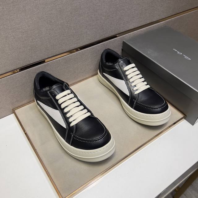 出厂价pp 欧文斯Ro～ 情侣装休闲鞋 2025Z柜同步发售 码数:35-47# 1个颜色鞋面选用牛皮拼接真皮内里，舒适透气，鞋底：原版舒适耐磨大底，实物拍摄实