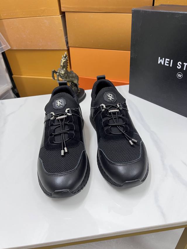 调工厂p价 男装男鞋 运动原单 Stefano Ricci 史蒂芬高端奢侈品牌，男士休闲运动鞋，原版牛皮，质感高端细腻，内里全小牛皮面料，牛皮内里贴肤柔软，简约