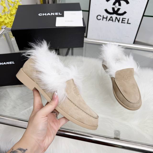工厂p价 女装女鞋 运动原单高版本小香家单鞋Chane*｜，大爆款！小香2025官网香奈儿秋冬秋鞋毛毛单鞋，系列新品乐福鞋满满的复古风 秀气的鞋型 看着就很讨喜
