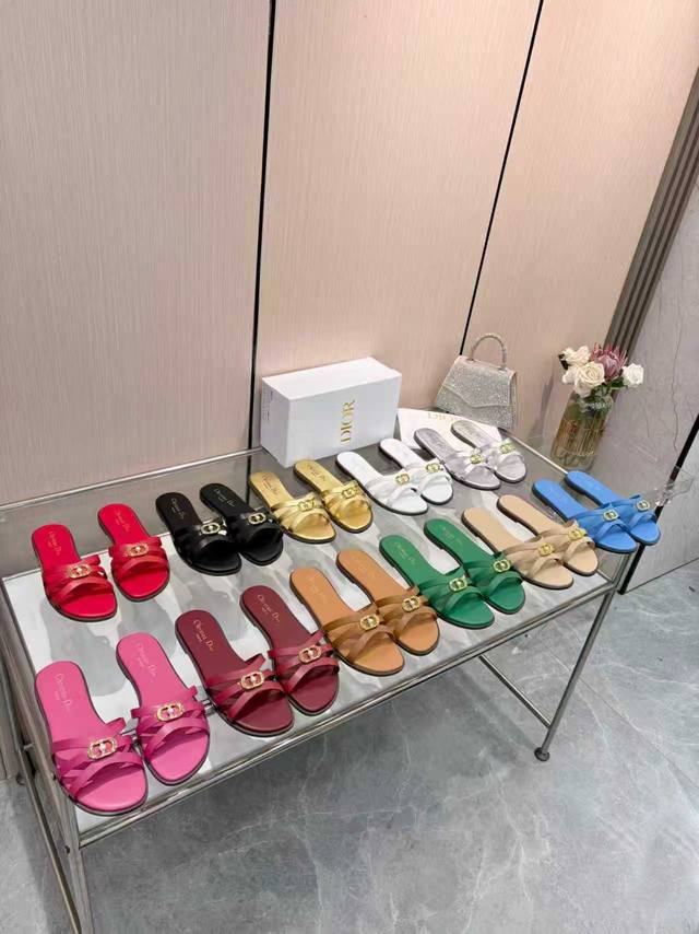 工厂p价 女装女鞋 运动原单 Dior 迪奥新款，11色可选，牛皮面料，码数35-43