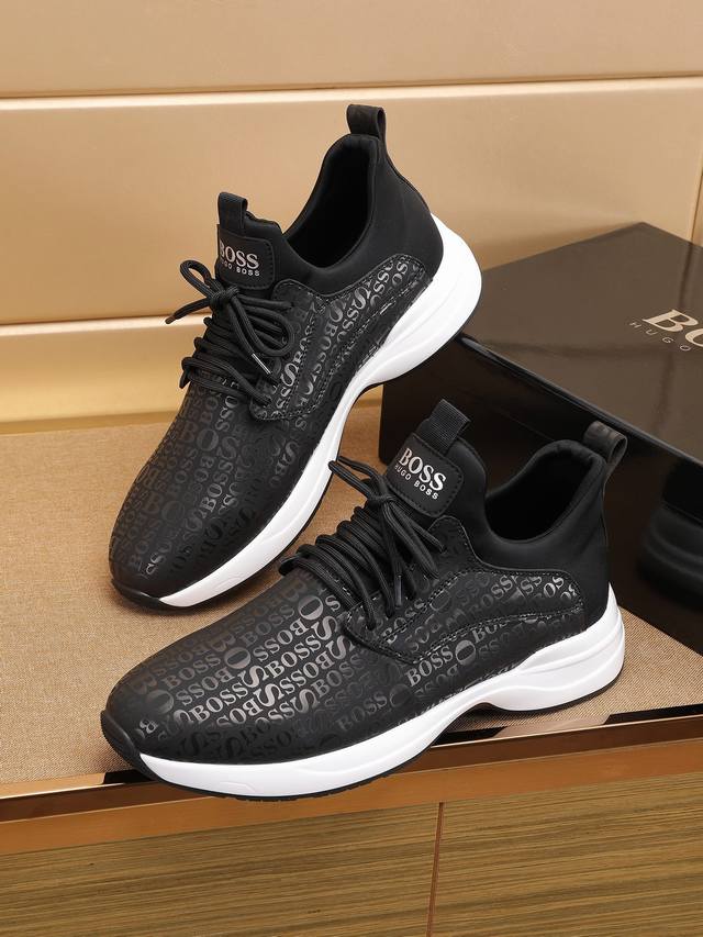 调工厂p价 男装男鞋 运动原单 Boss新款男士休闲鞋38玛-46码