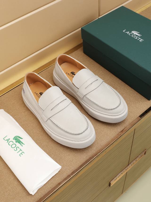 调工厂p价 男装男鞋 运动原单 2025新款Lacoste鳄鱼男鞋.38码-46码